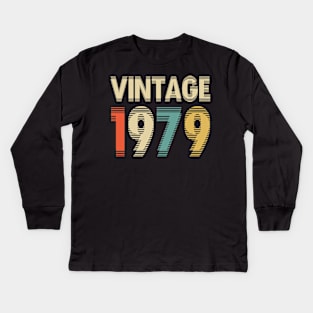 Vintage 1979 Kids Long Sleeve T-Shirt